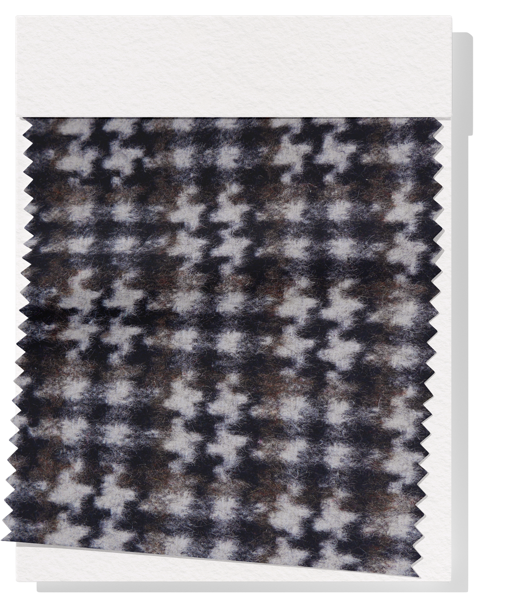 DOUBLE FACED CHECK WOOL $24.00P/M - Vintage Noir Houndstooth