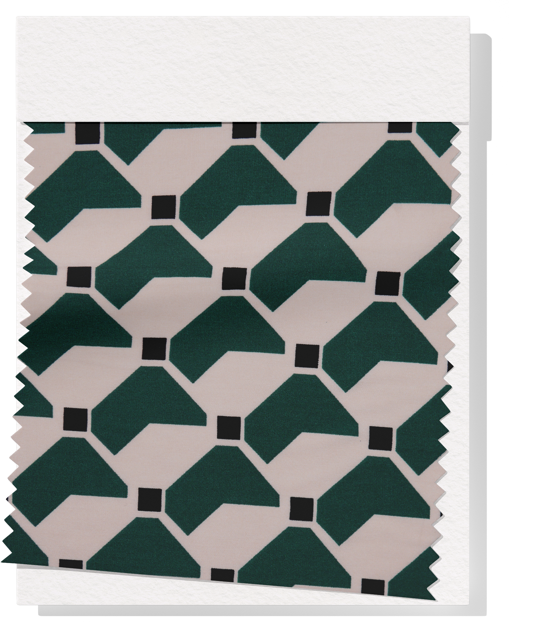 Printed Rayon $9.00p/m - Breeland (Green & Black)