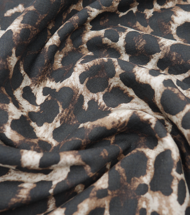 Printed Rayon / Cotton $14.00 p/m - Leopard Light