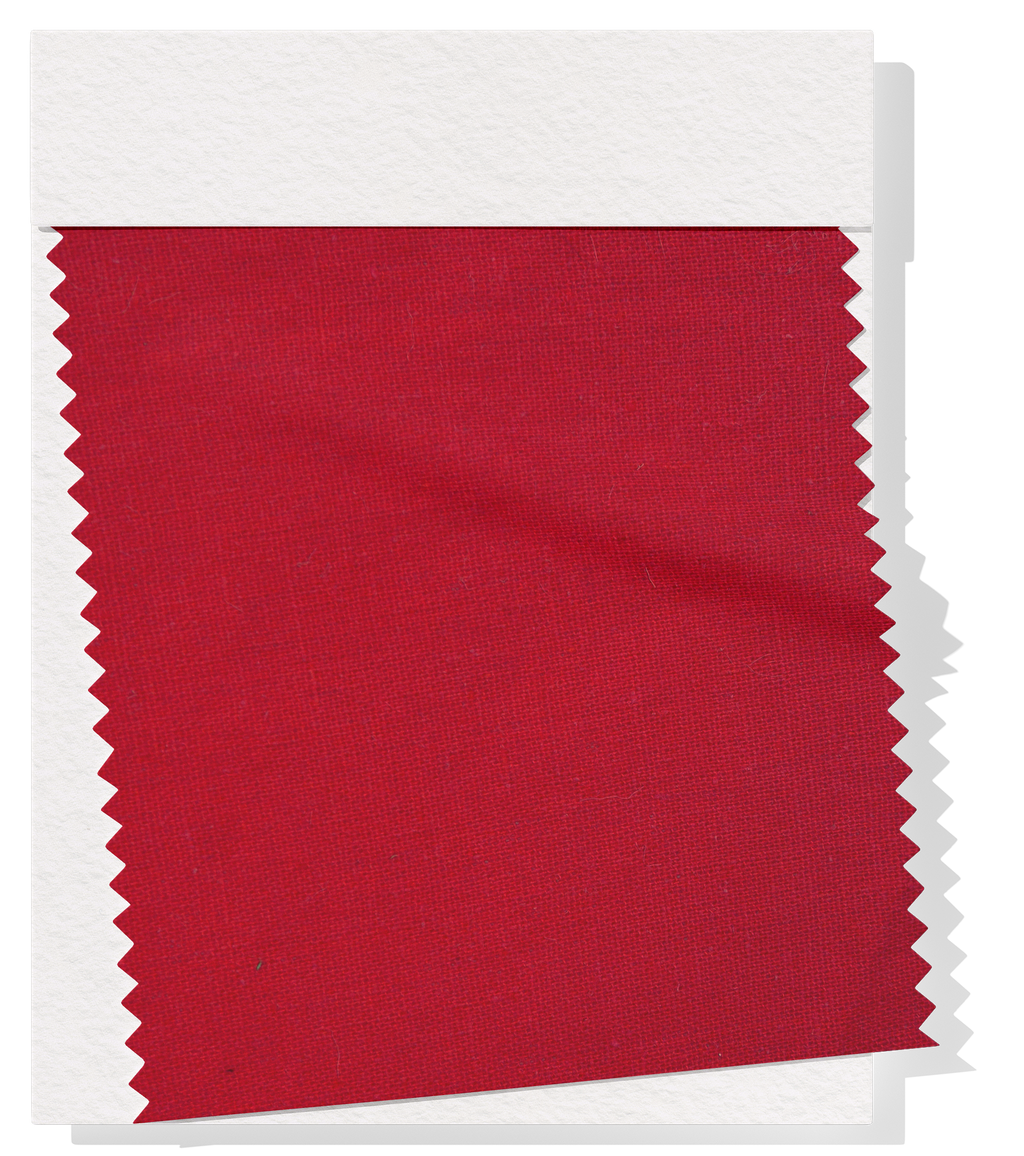 Linen / Cotton 14.00p/m Pillar Box Red The Fabric Shop
