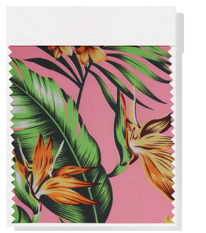 Polyester / Cotton Pacific Print $3.00p/m- Pink Design C