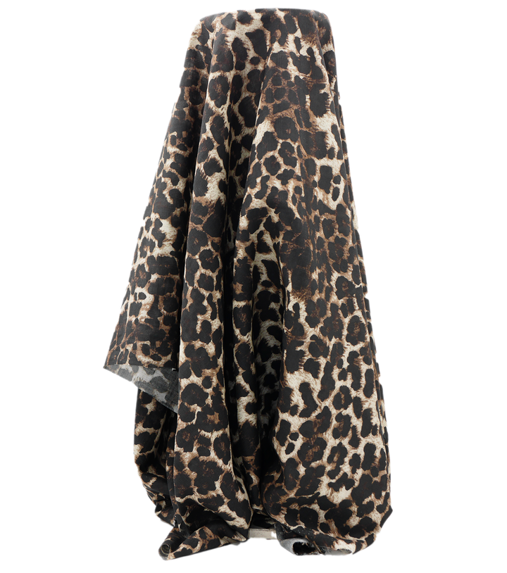 Printed Rayon / Cotton $14.00 p/m - Leopard Light