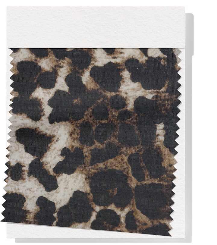Printed Rayon / Cotton $14.00 p/m - Leopard Light