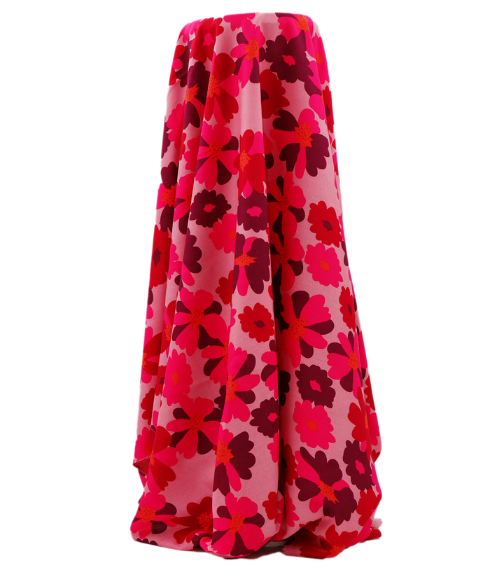 Printed Rayon $12.00p/m - Aubrey Pink