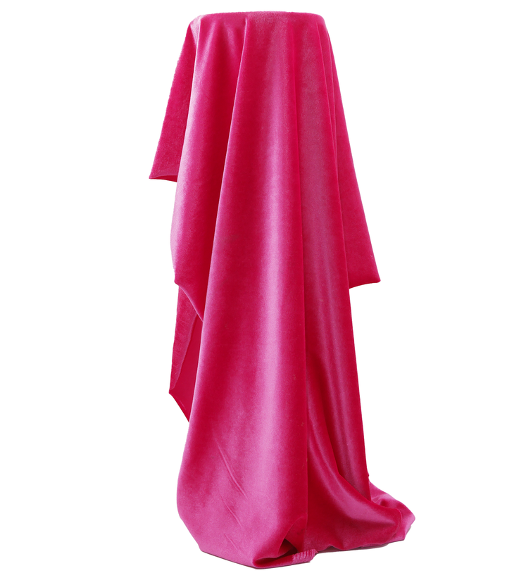 Stretch Velvet $12.00p/m - Hot Pink