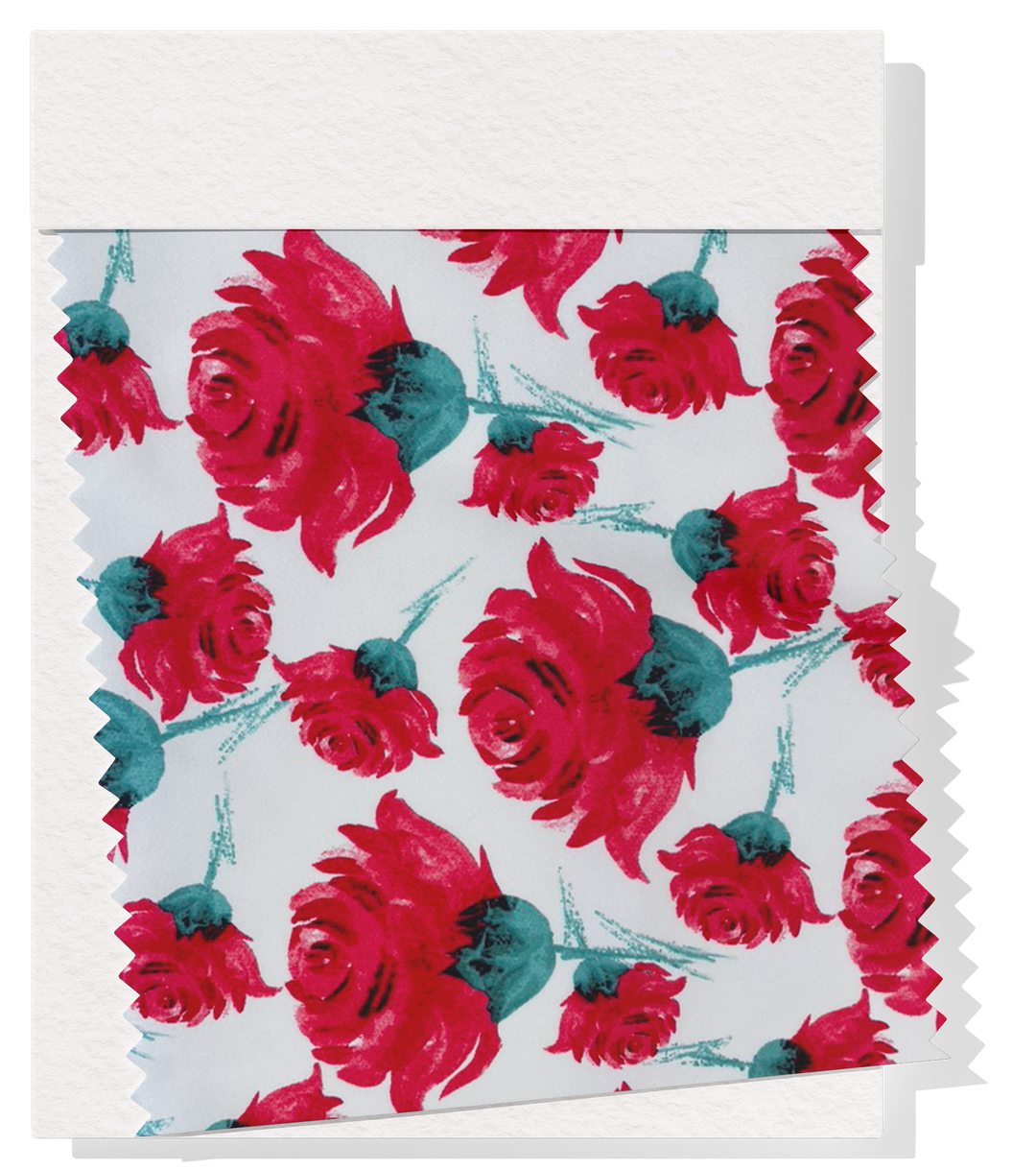 Printed Cotton Sateen $12.00p/m - Louise White  Design #20