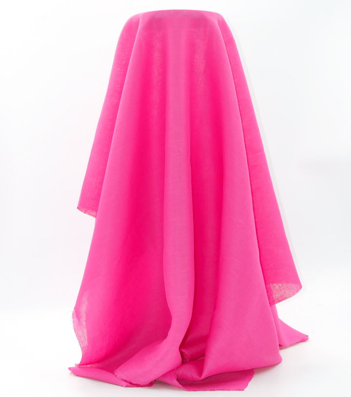 100% Linen $28.00p/m - Bubblegum
