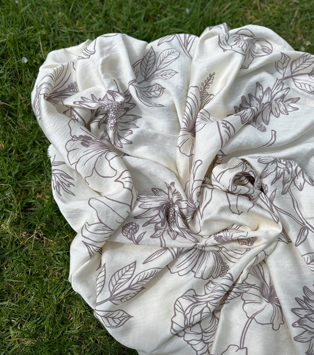VISCOSE PRINT $16.00P/M - Stone Bloom