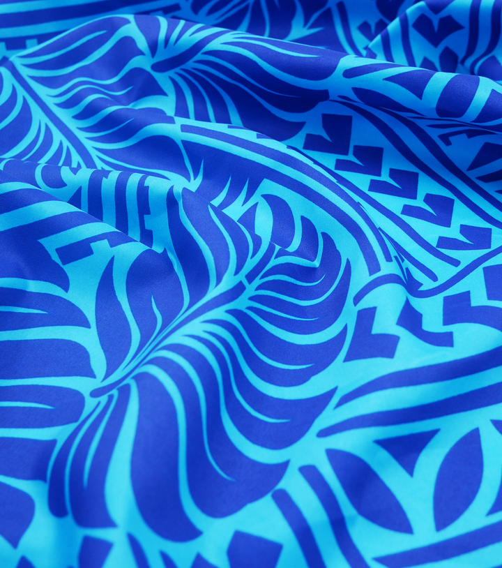 Polyester / Cotton Pacific Print $3.00p/m- Blue (A)