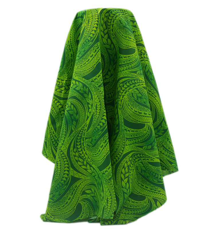Polyester / Cotton Pacific Print $3.00p/m- Green (D)
