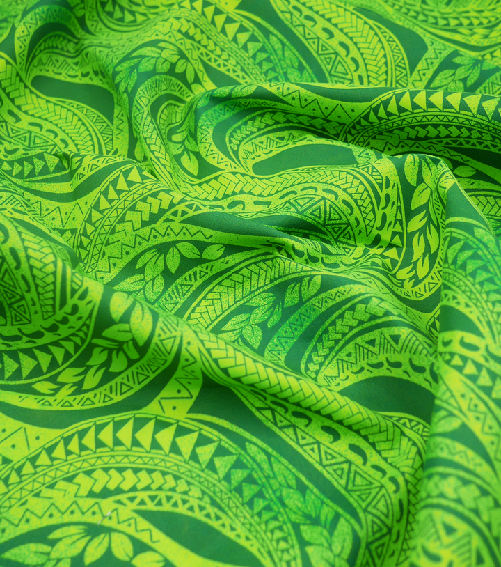 Polyester / Cotton Pacific Print $3.00p/m- Green (D)