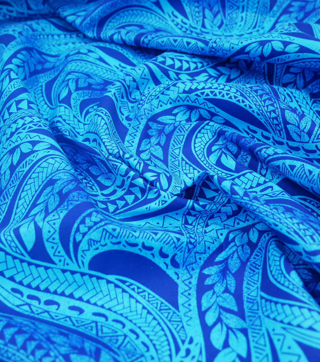 Polyester / Cotton Pacific Print $3.00p/m- Blue (D)