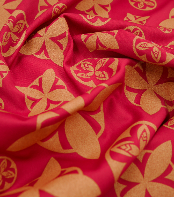 STRETCH POLYESTER PACIFIC PRINT $12.00P/M