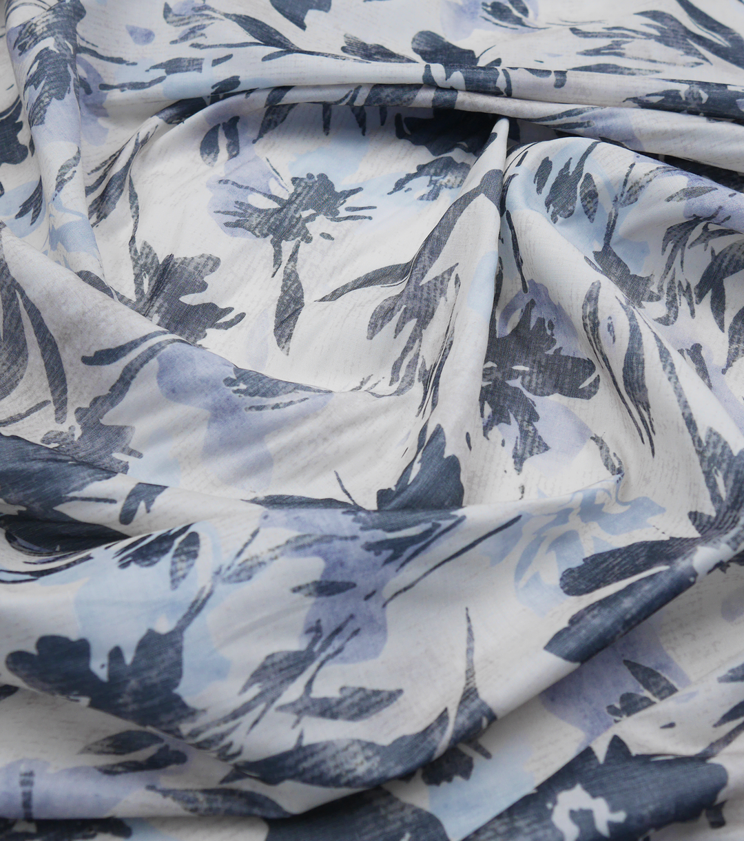 PRINTED COTTON POPLIN $14.00P/M - Blue Reverie