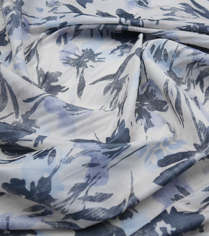 PRINTED COTTON POPLIN $14.00P/M - Blue Reverie