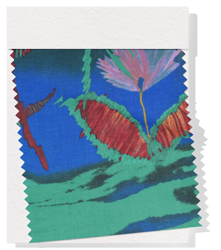 PRINTED POLYESTER $5.00P/M - Rainforest Mirage