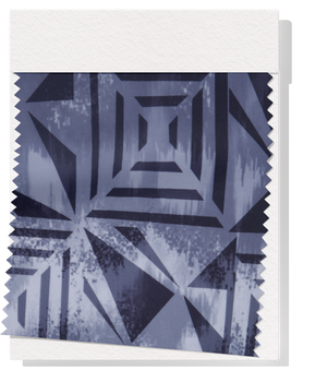 Stretch Polyester Pacific Print $12.00p/m Design #A Grey & Black