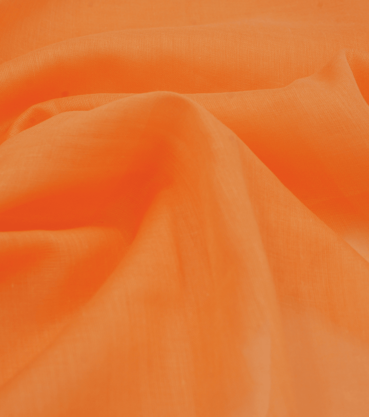 ANTIQUE LAWN $7.00 P/M - Tangerine - The Fabric Shop