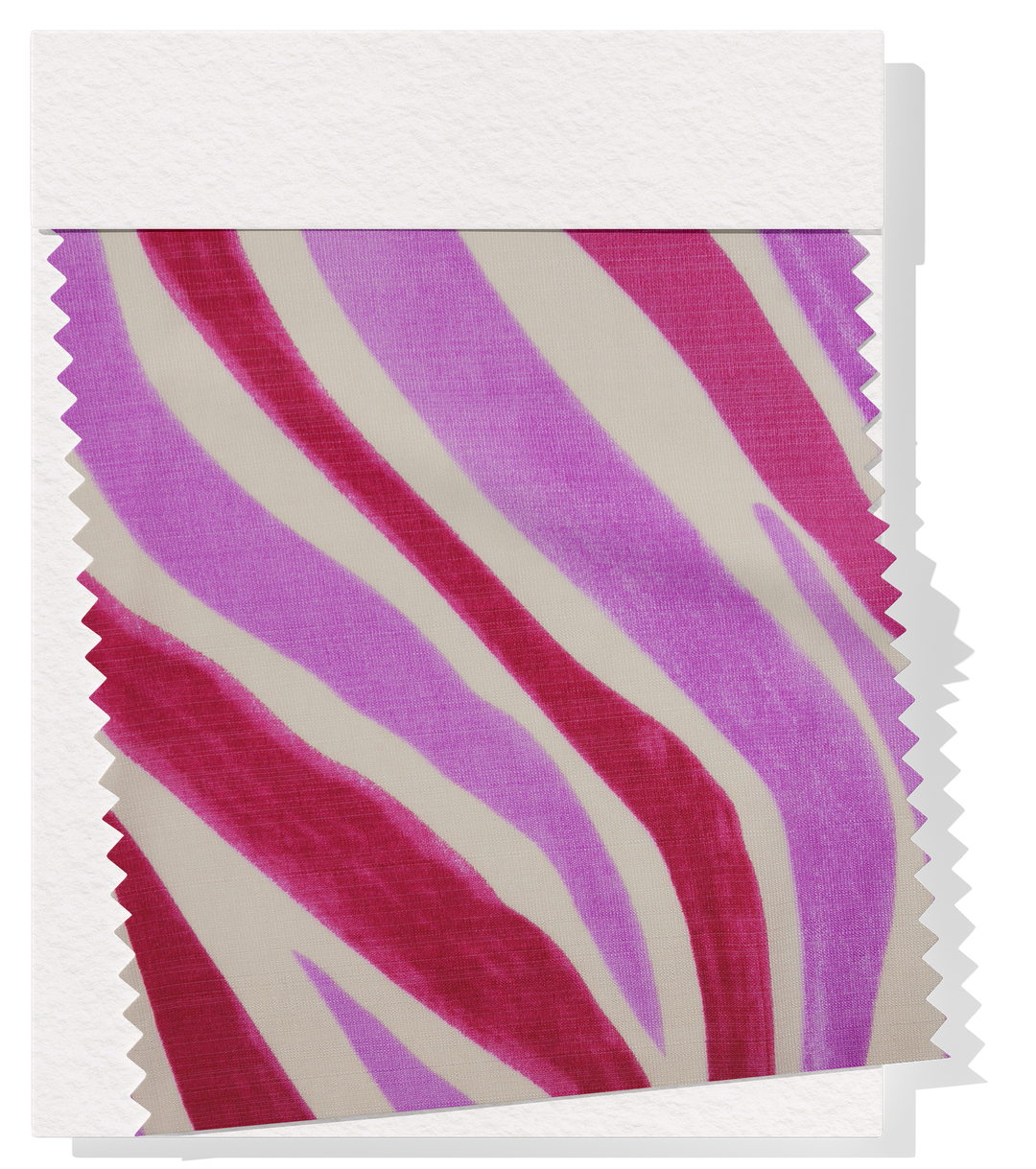 Printed Bamboo Cotton $16.00p/m - Zebra Stripe Pink