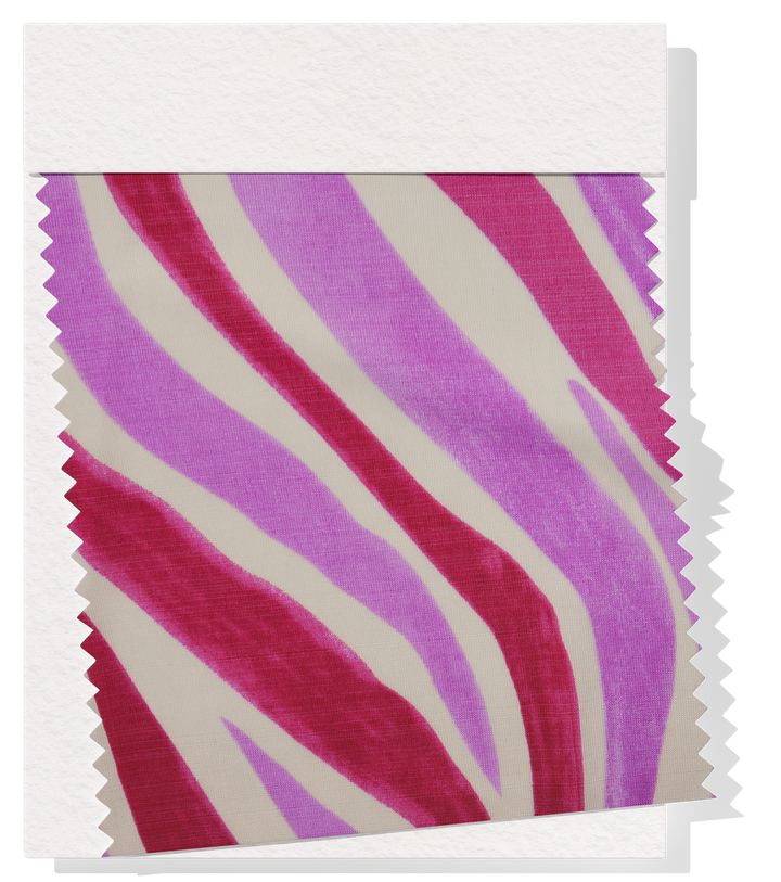 Printed Bamboo Cotton $16.00p/m - Zebra Stripe Pink