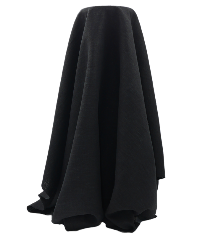 Bio Washed Linen $16.00p/m - Black