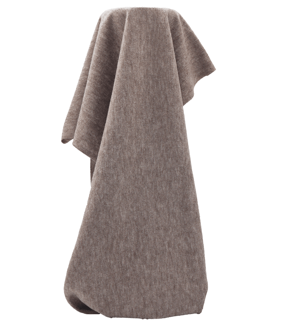 Boiled Wool Coating $28.00p/m - Mushroom - The Fabric Shop