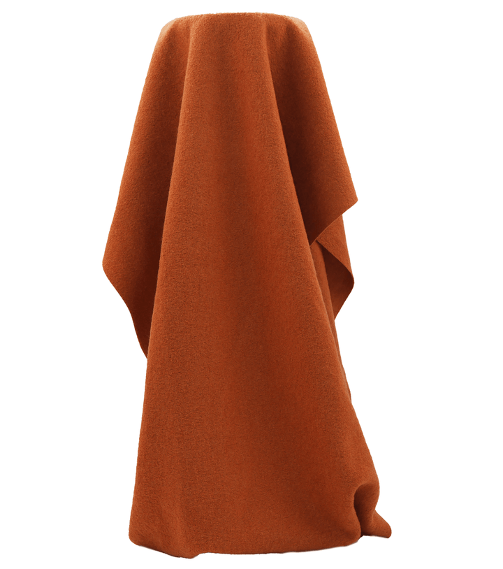 Boiled Wool Coating $28.00p/m - Terracotta - The Fabric Shop