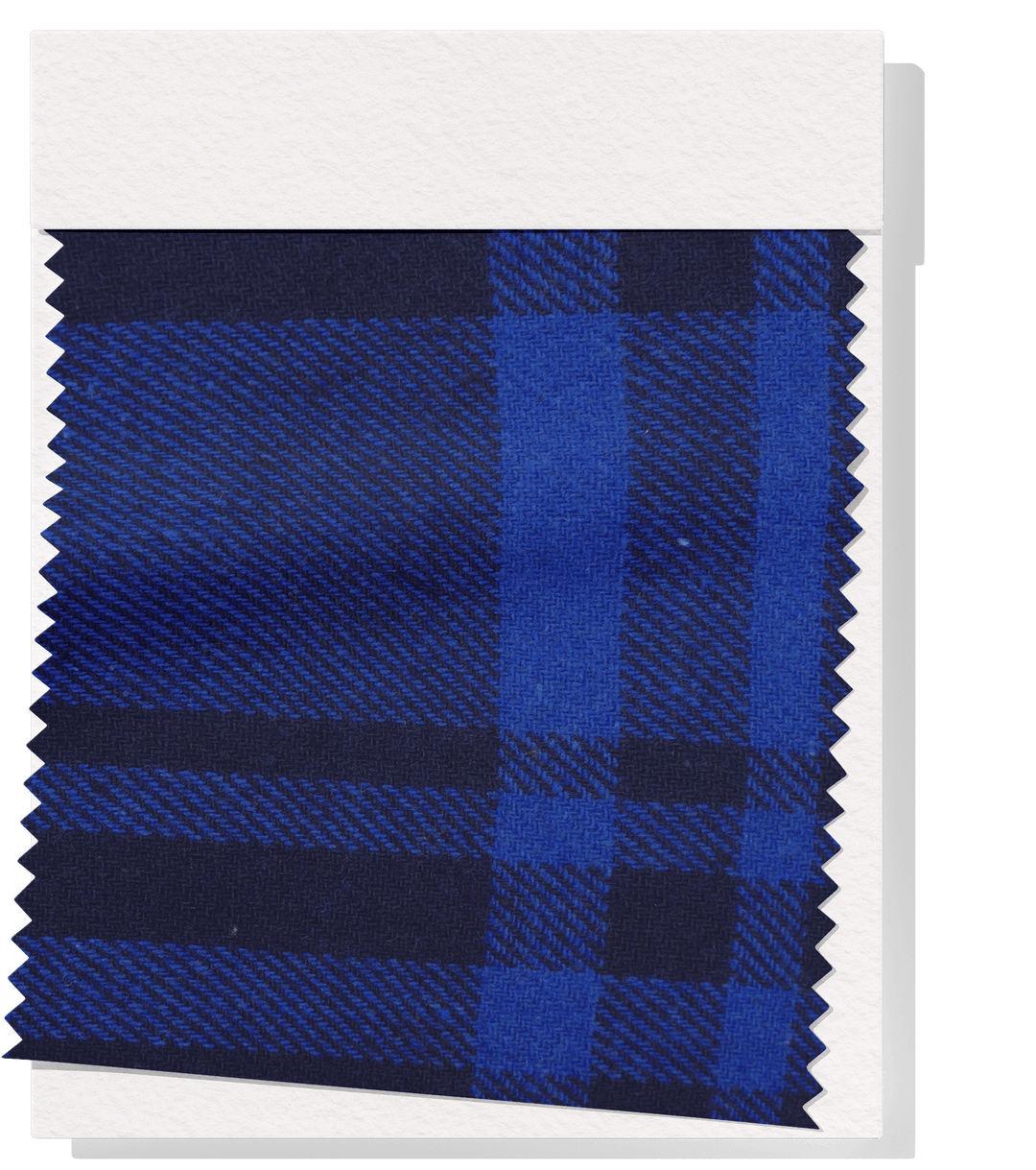 CHECKED WOOL $12.00P/M - Bold Highland Blue - The Fabric Shop