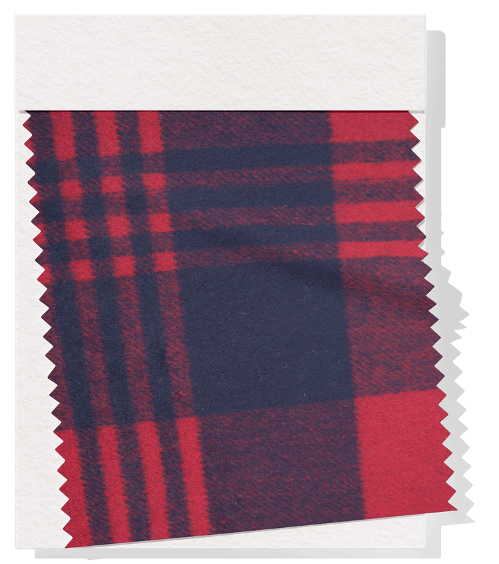CHECKED WOOL $18.00P/M - Crimson Shadow Plaid - The Fabric Shop