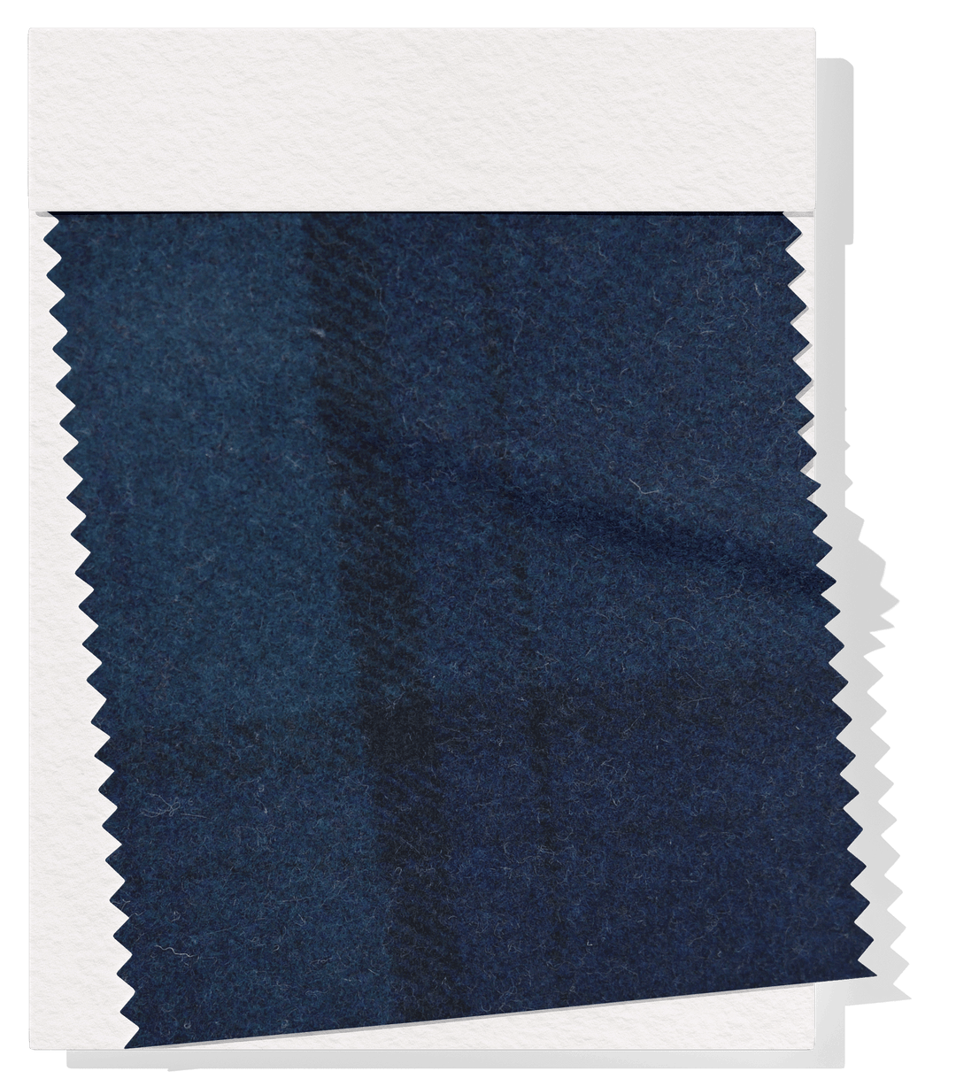 CHECKED WOOL $18.00P/M - Midnight Shadow - The Fabric Shop