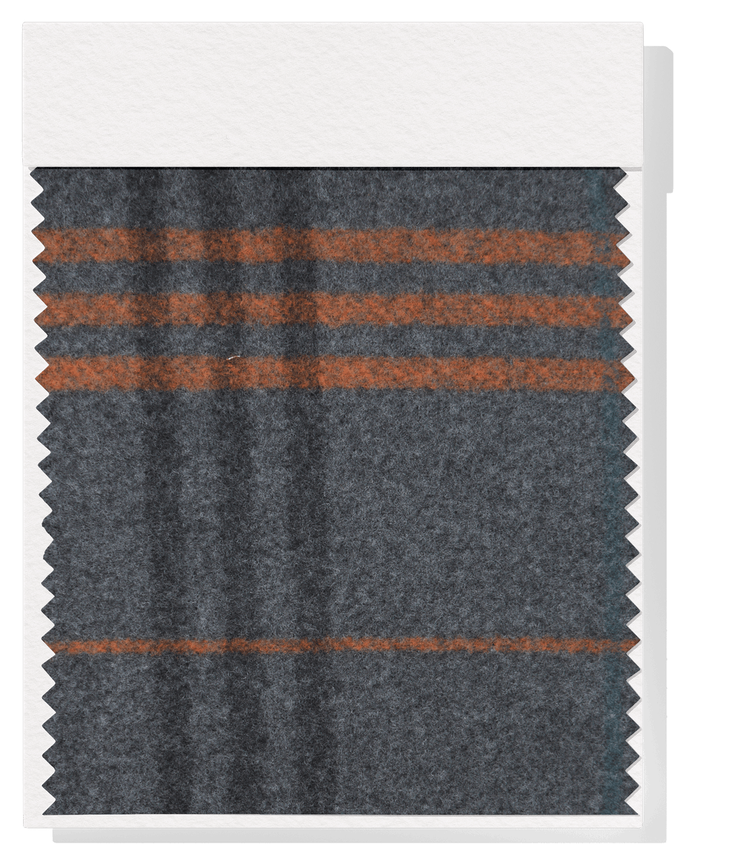 Checked Wool $25.00p/m - Grey, Orange & Teal (WC24) - The Fabric Shop