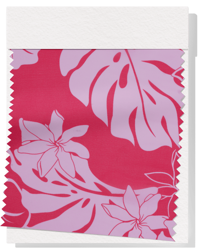 CHIFFON PACIFIC PRINT $9.00P/M - Pink - The Fabric Shop