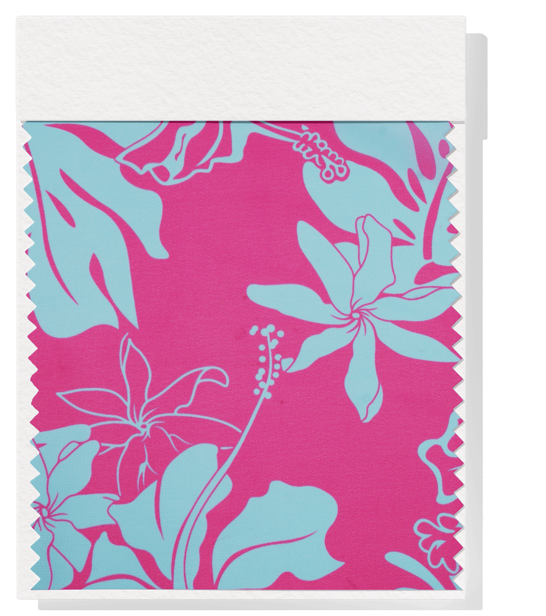 CHIFFON PACIFIC PRINT $9.00P/M - PINK & Blue - The Fabric Shop