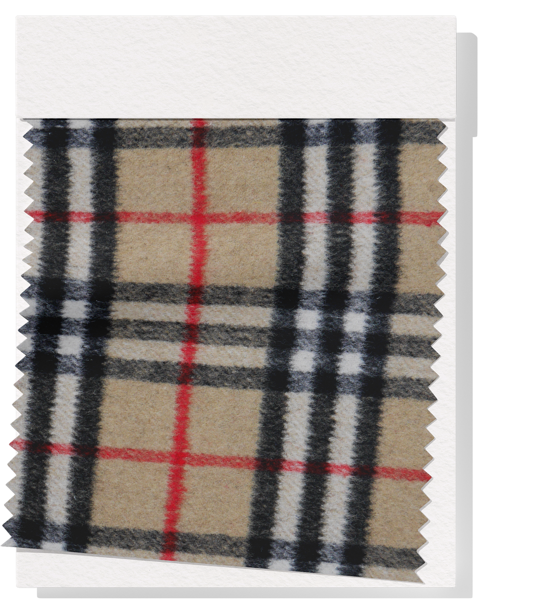 Checked Wool Tan, Black, White Red (WC19) – The - Main Image