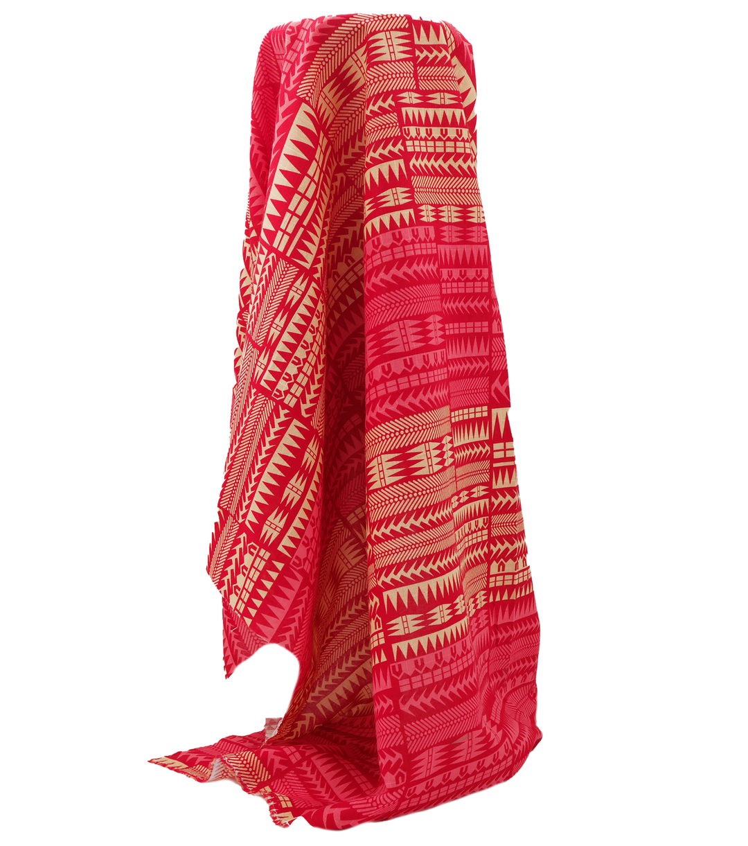 Cotton Dobby Pacific Print $10.00p/m - Design # 8 Pink & Red