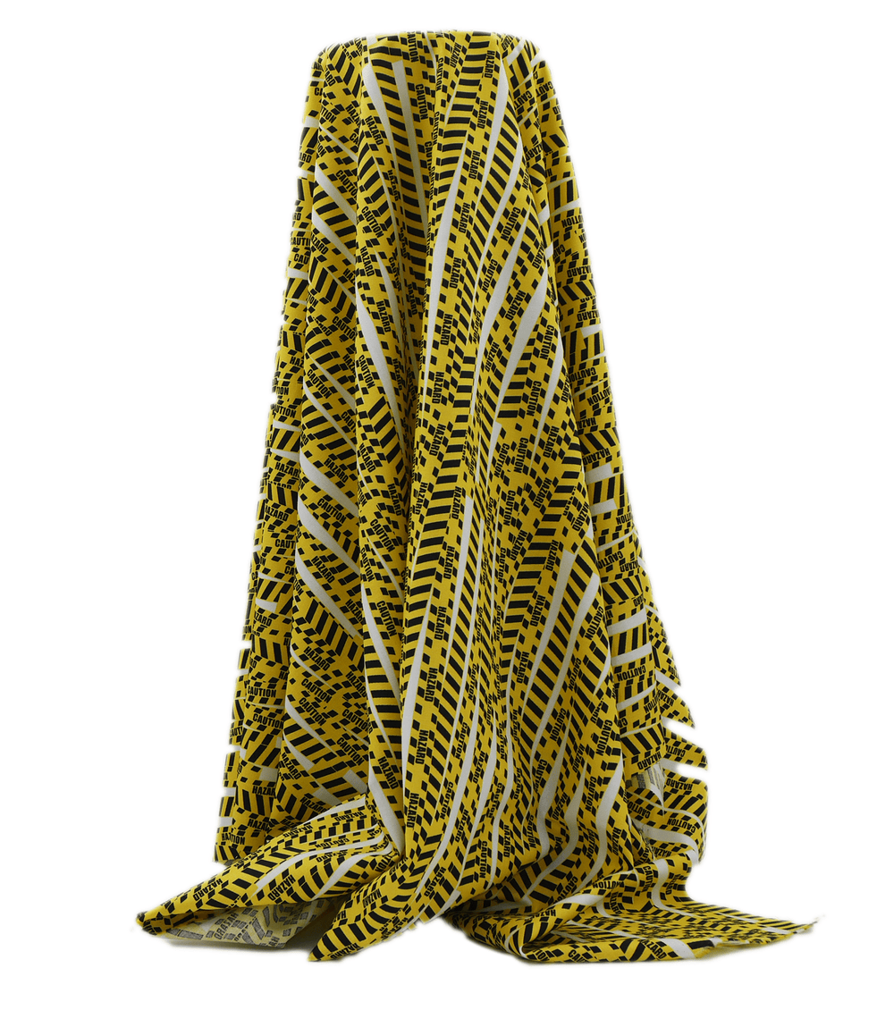 CRAFT COTTON $5.00P/M - CAUTION HAZARD - The Fabric Shop