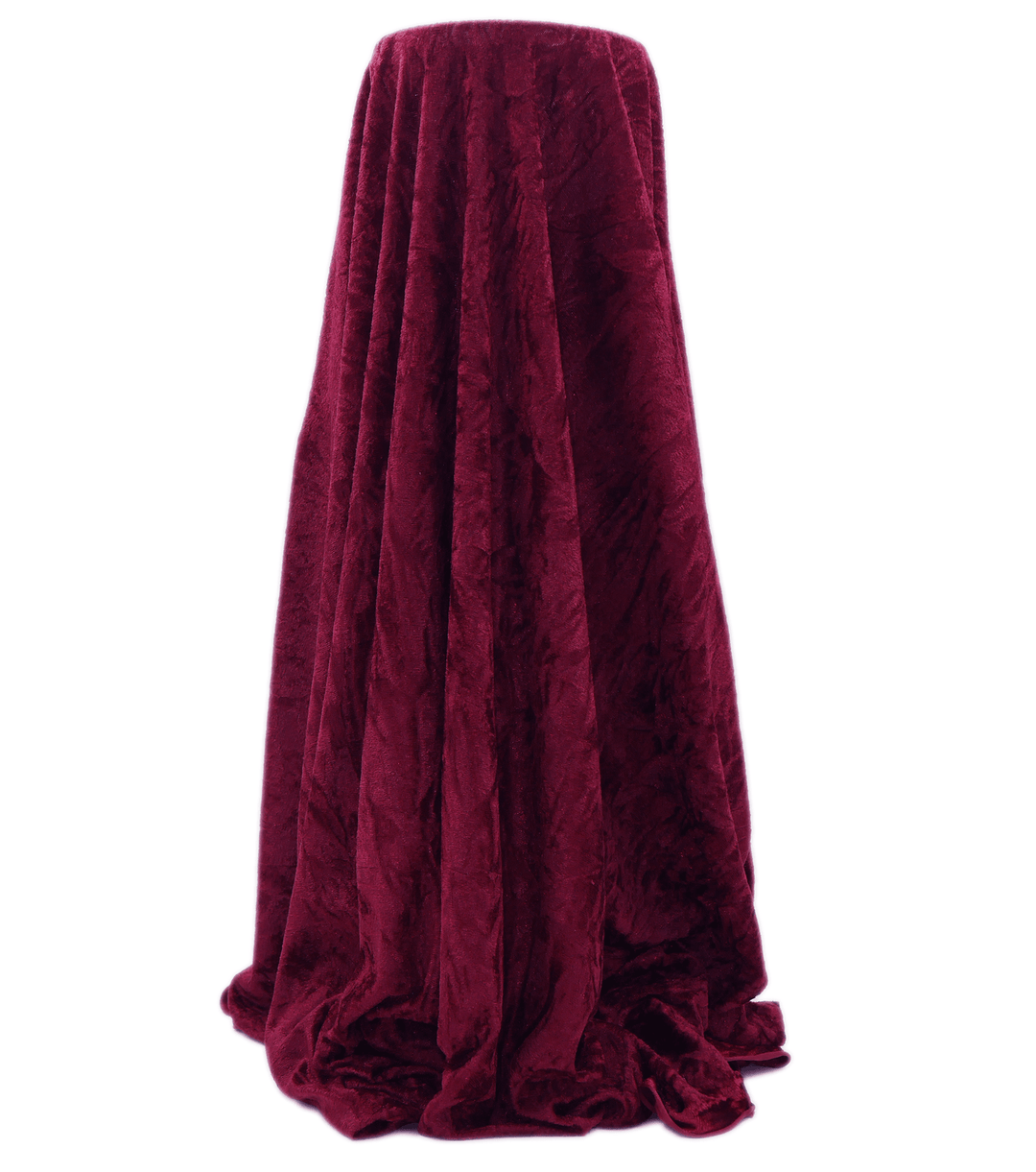CRUSHED VELVET $8.00P/M - Burgundy - The Fabric Shop