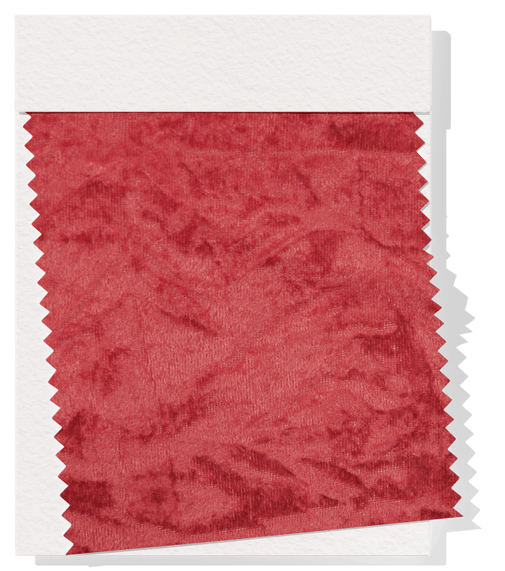 CRUSHED VELVET $8.00P/M - Dark Coral - The Fabric Shop