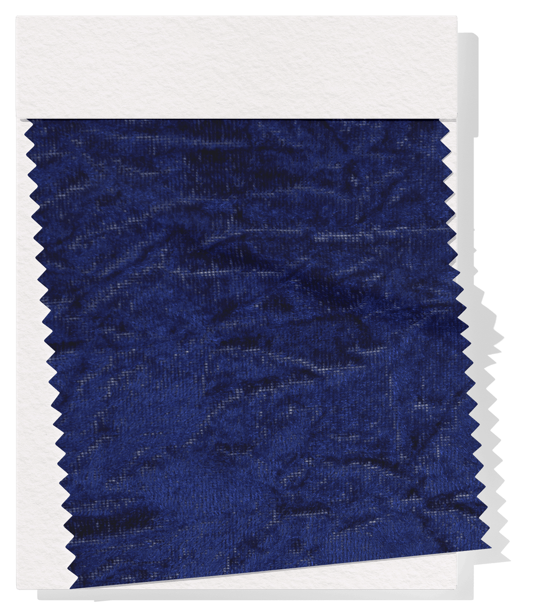 CRUSHED VELVET $8.00P/M - Midnight Blue - The Fabric Shop