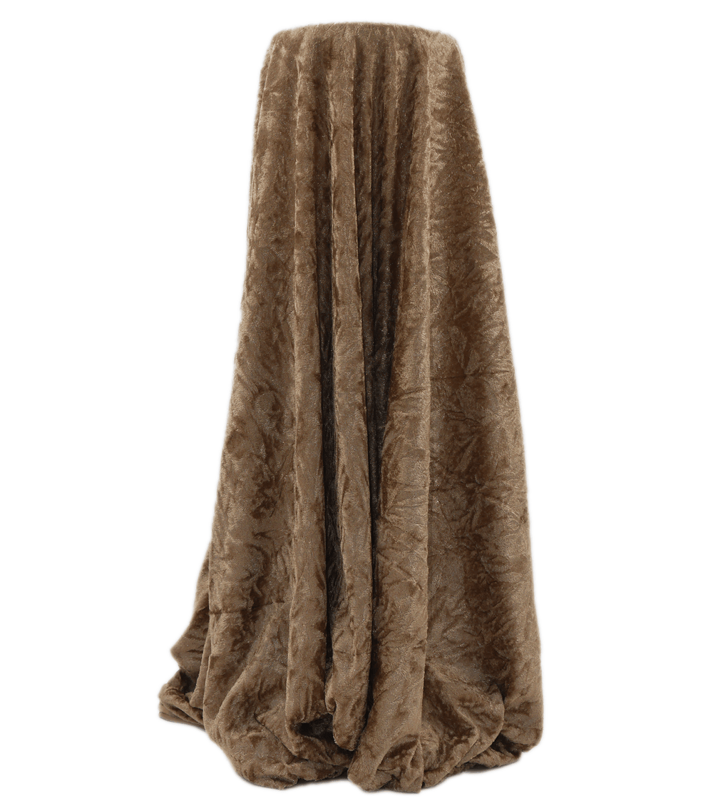 CRUSHED VELVET $8.00P/M - Mink - The Fabric Shop
