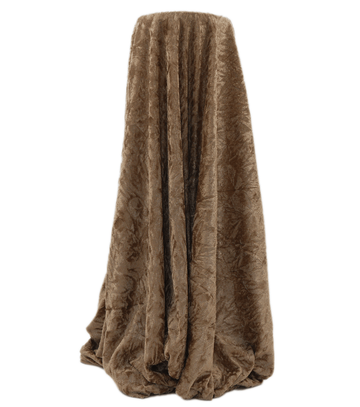 CRUSHED VELVET $8.00P/M - Mink - The Fabric Shop