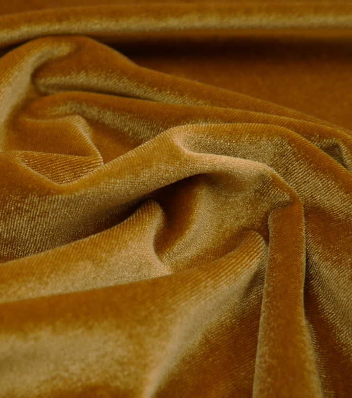 Stretch Velvet $12.00p/m - Dark Gold