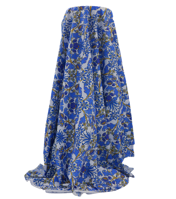 DIGITAL PRINTED COTTON POPLIN $14.00P/M - Azure Heirloom Garden