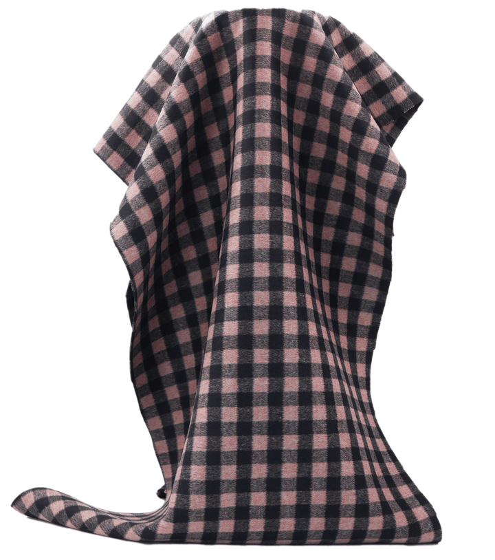 DOUBLE FACED CHECK WOOL $24.00P/M - Blush Buffalo - The Fabric Shop