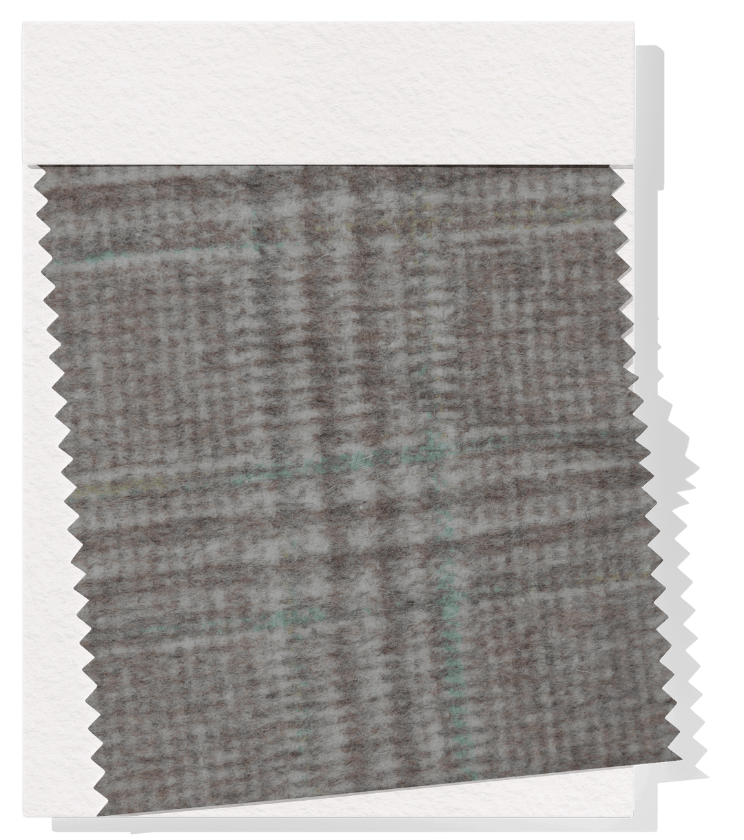DOUBLE FACED CHECK WOOL $24.00P/M - Forest Mist - The Fabric Shop