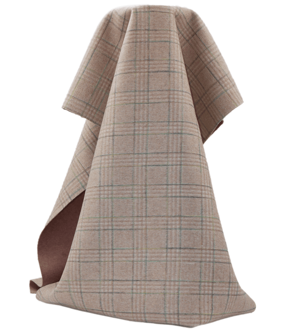 DOUBLE FACED CHECK WOOL $24.00P/M - Sagebrush - The Fabric Shop