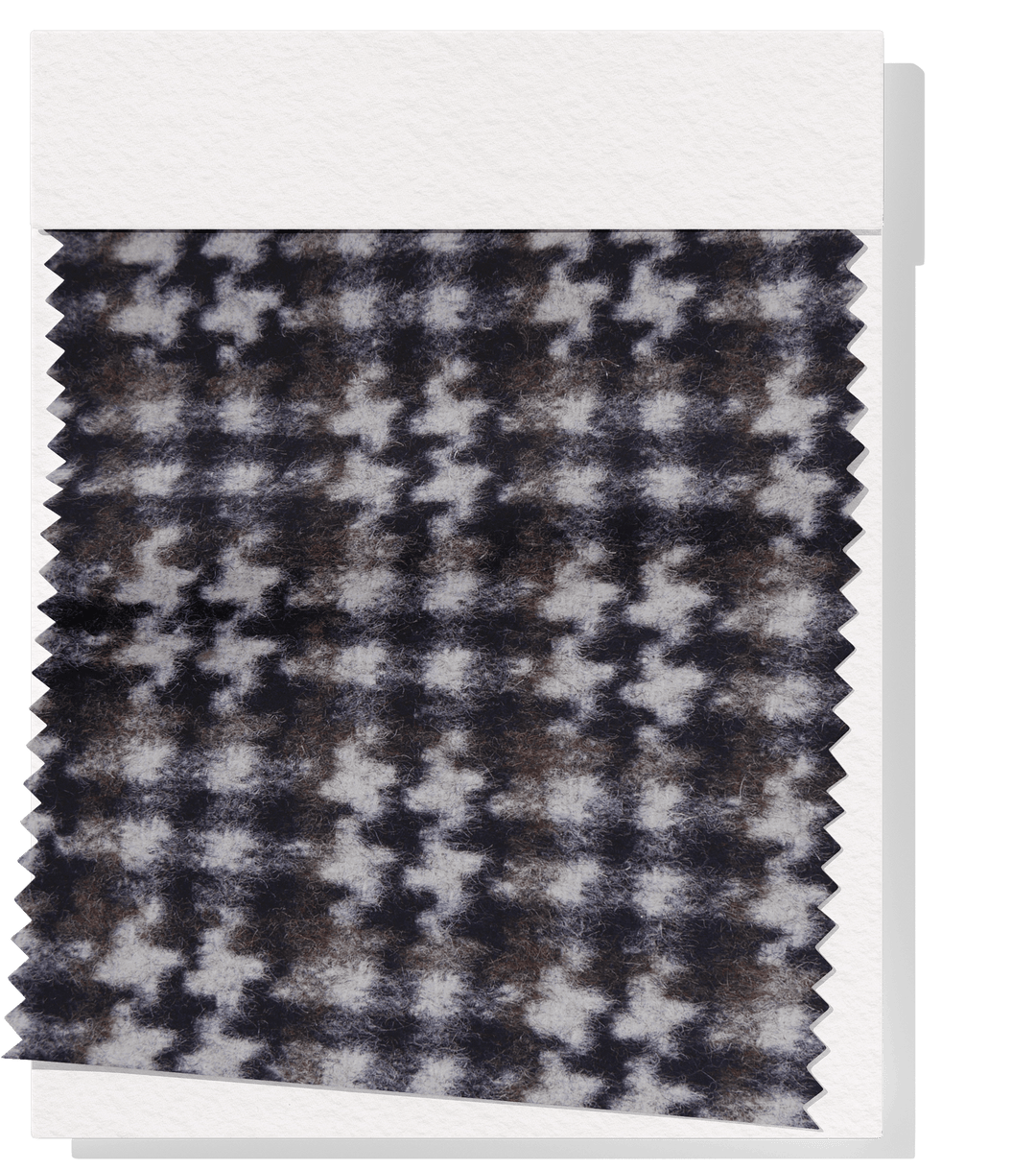 DOUBLE FACED CHECK WOOL $24.00P/M - Vintage Noir Houndstooth - The Fabric Shop