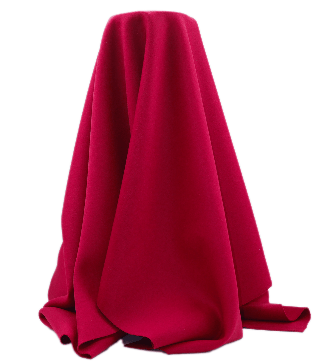 DOUBLE FACED WOOL $24.00P/M - Cranberry Crush - The Fabric Shop