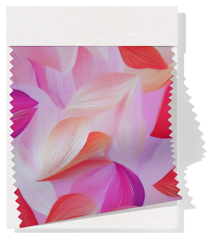 PRINTED RAYON $12.00P/M - Pink Petal Cascade