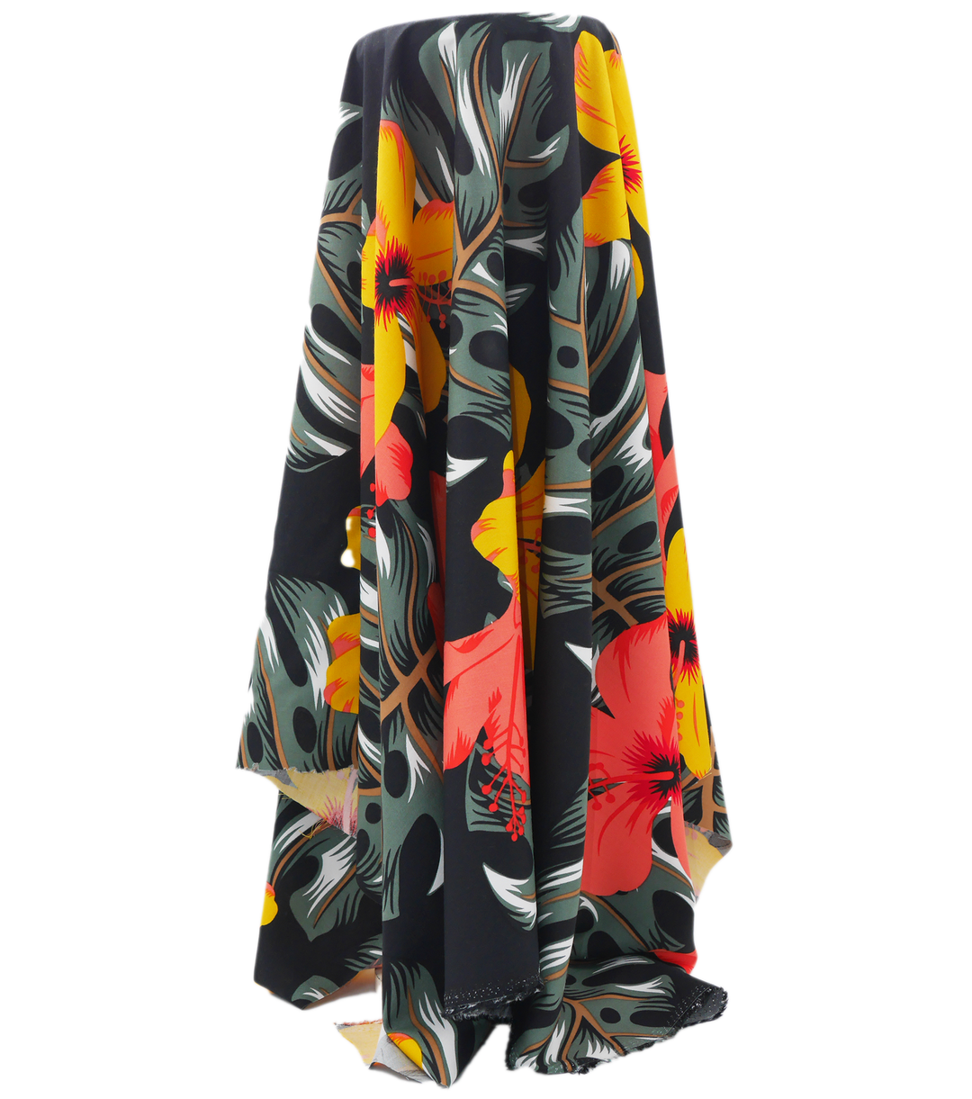 Pacific Printed Rayon $10.00p/m - Design E Black
